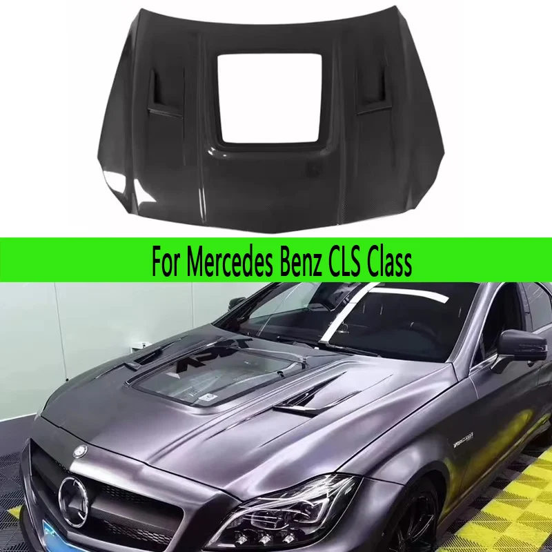 

Для Mercedes-Benz CLS-класса W218 AMG CLS63: капот из углеродного волокна, крышка двигателя, обшивка потолка салона, автозапчасти, обвес