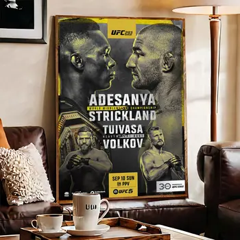 U-Ultimate Fighting Championship UFC DIY דביק פוסטר עמיד למים נייר מדבקת בית קפה בר עיצוב הבית 10 best sales פוסטרים של UFC - №9
