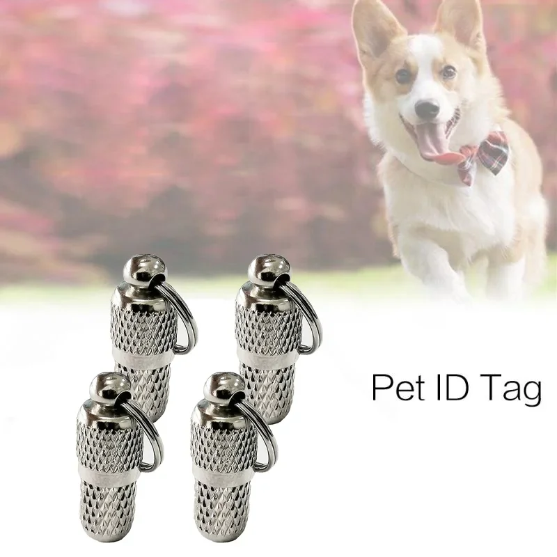 Dog Toys Pet Cat Dog ID Tag per cani gatti Anti Lost Name Address Label Identity Tube Collar prodotti per animali accessori per cani