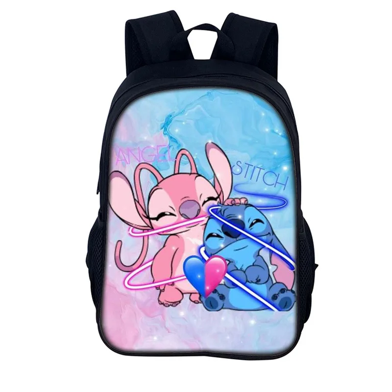 Pontos dos desenhos animados anjo crianças mochilas meninos e meninas estudante presente de aniversário sacos escolares unisex acampamento durável