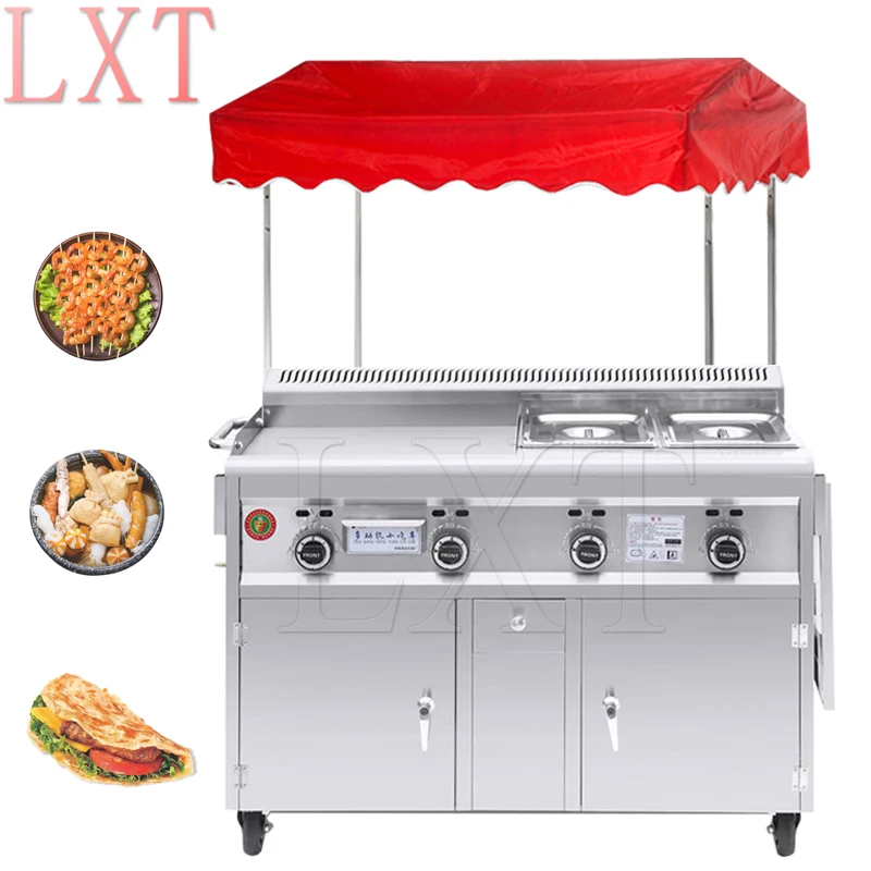 Teppanyaki Commercial Use Mobile Food Cart New Food Truck Gas Snack Car