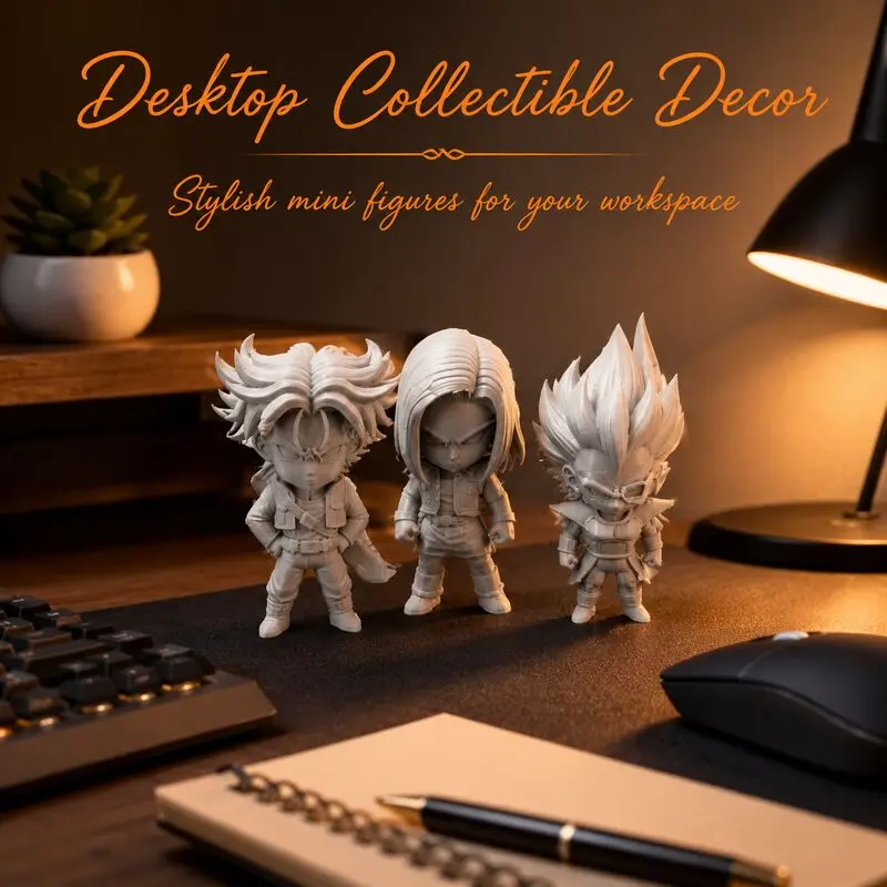 9 Stile zur Auswahl: Anime Dragon Ball Saiyan Unbemalte Figur, Weiße 3D-Statue zum Selbstbemalen, DIY-Modell, Schreibtisch-Sammlerstück, Dekoration – Detail 4