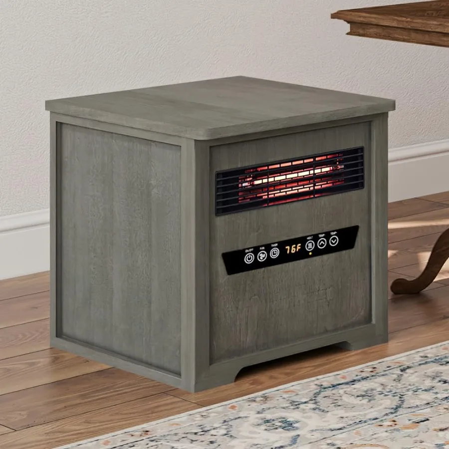 

Infrared Portable Rolling Space Heater with LED Touchscreen and Remote Control 12h Timer 1500w Quick Heating for Indoor Use Dri