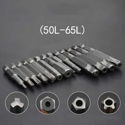 10pcs Magnetic Pentagon Y Shaped Triangle Torx head Screwdriver Bits For Bicycle Repair Tools Hex Shank Y3-Y8 Star TT45 H3-H8