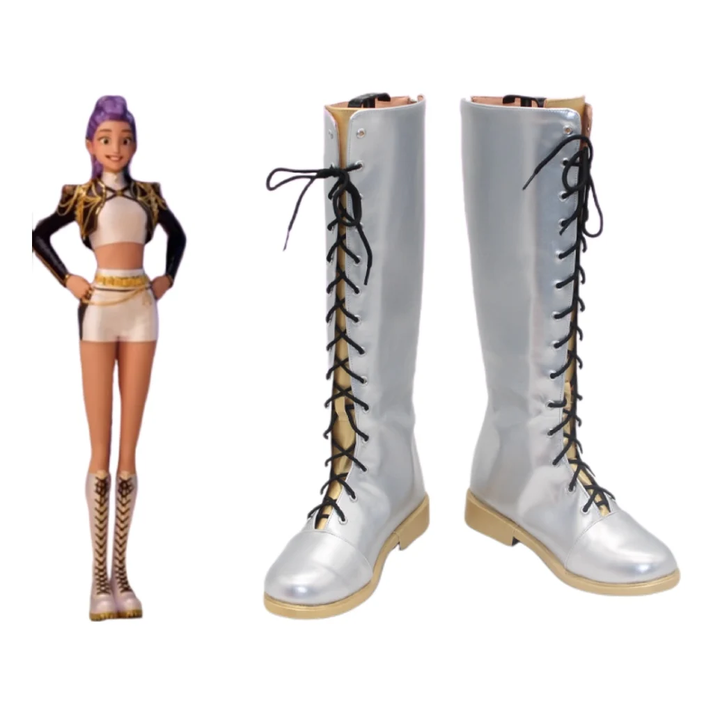 Meisjes Zoey Rumi Mira Cosplay Schoenen KPop Demon Hunters Meisjes Schoenen Anime Kostuum Laarzen Op maat gemaakte kinderlaarzen Schoenen