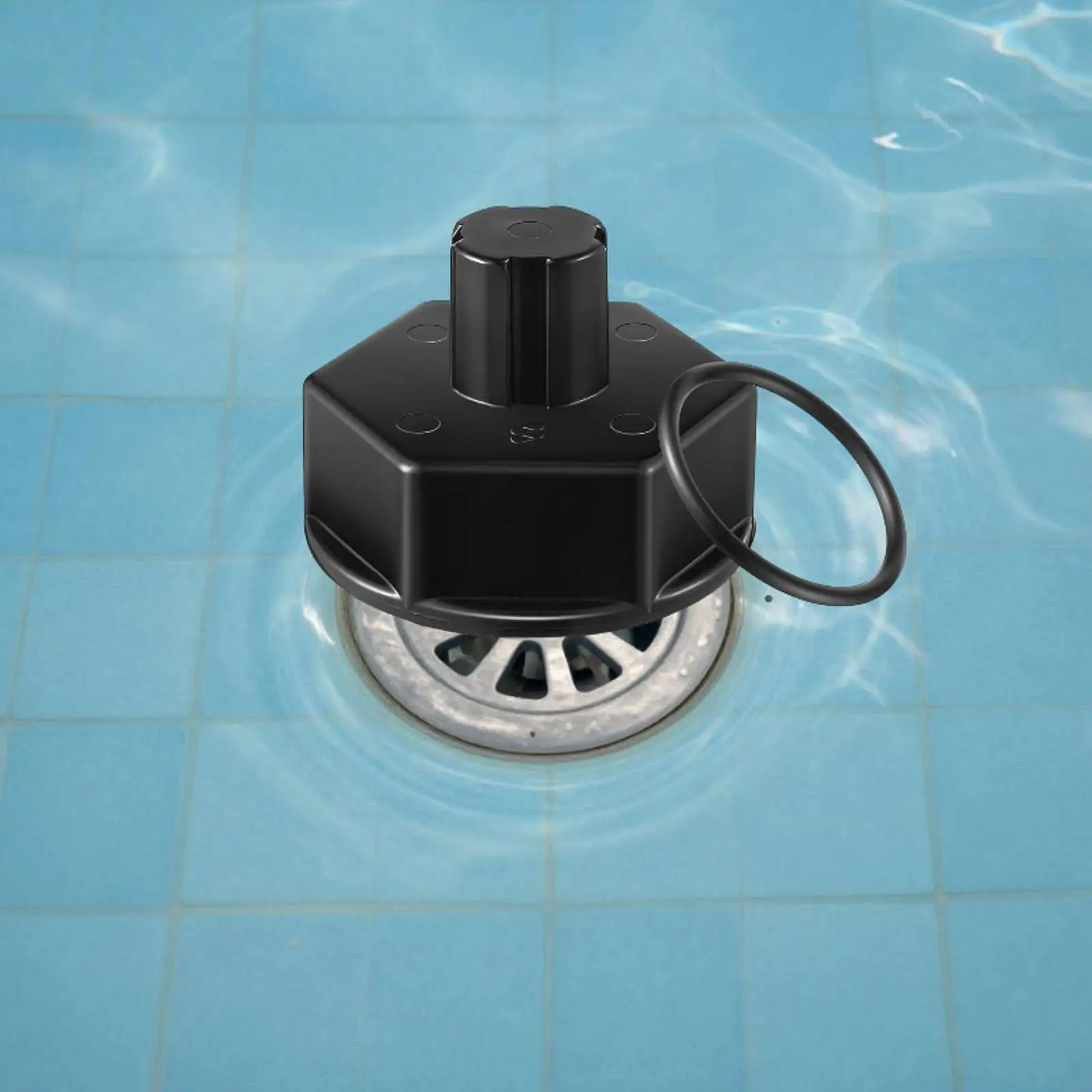 

Leakproof ABS Plastic Drain Cap Screen Filter Gasket for Pool Hose Adapter Compatible with 602 5321