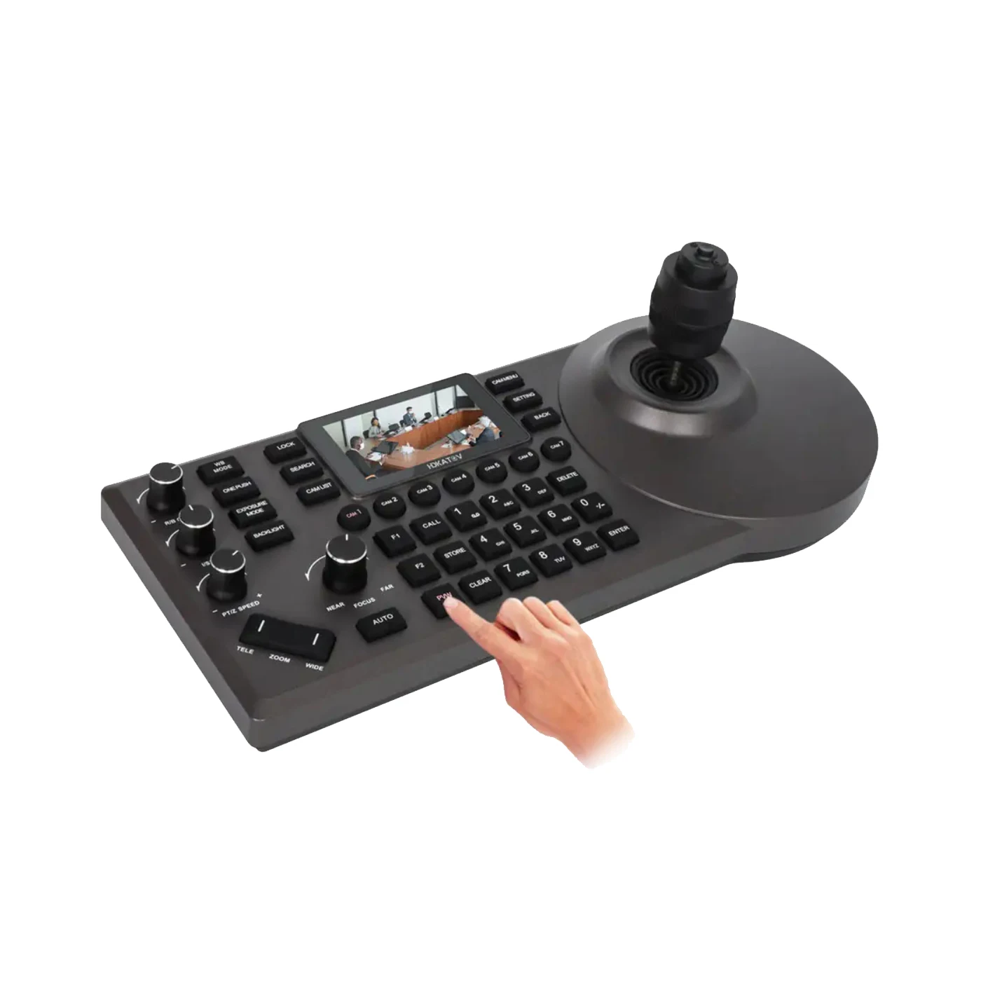 Hot Sale Video Conference Live Streaming Broadcast Keyboard POE Controller Preview Screen For SDI Camera NDI Camera