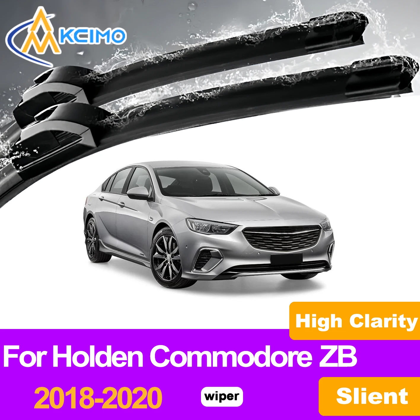 

KCIMO 2PCS Front Windshield Wiper Blades For Holden Commodore ZB 2018-2020, Crystal Clear Vision Silent & Smooth Perfect Fit