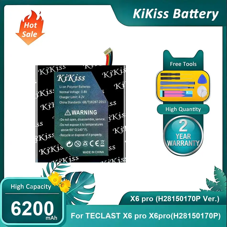 

Высокопрочная батарея для ноутбука TECLAST X6 pro H28150170P, X6 pro (H28150170P Ver.) 6200 мАч
