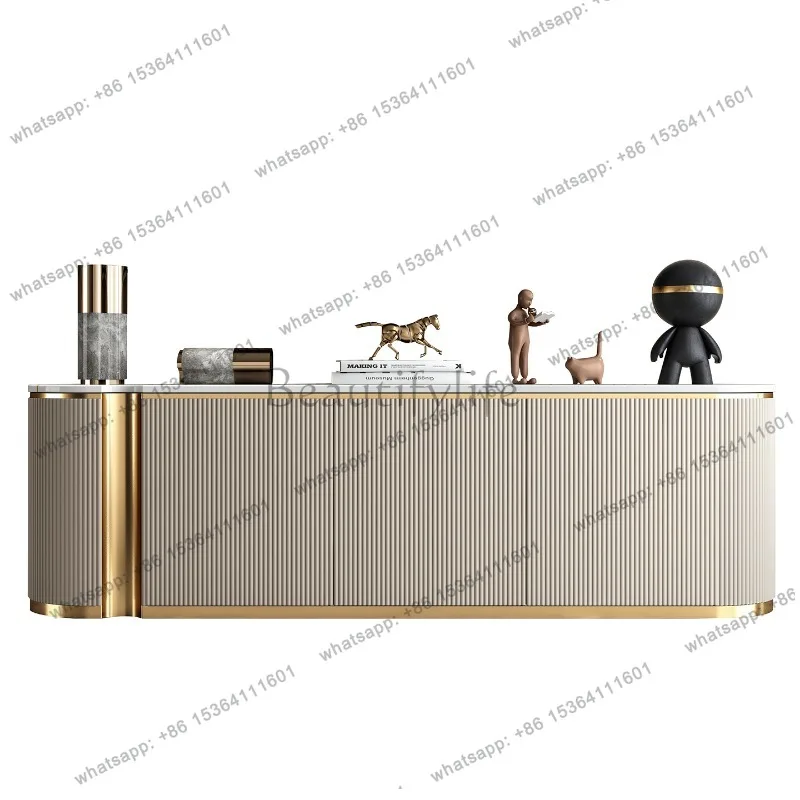 Narrow Beige Simple Tv Cabinet Minimalist Classic 180Cm Japanese Living Room Tv Stands Designer