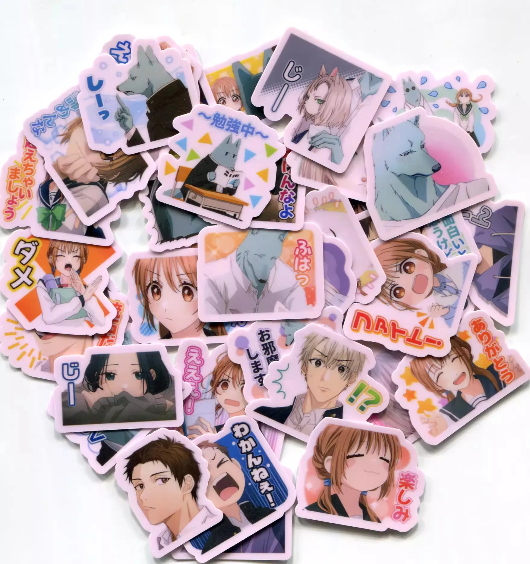 40pcs/pack Beyond Border, In Love We Are 2-3cm waterproof sticker