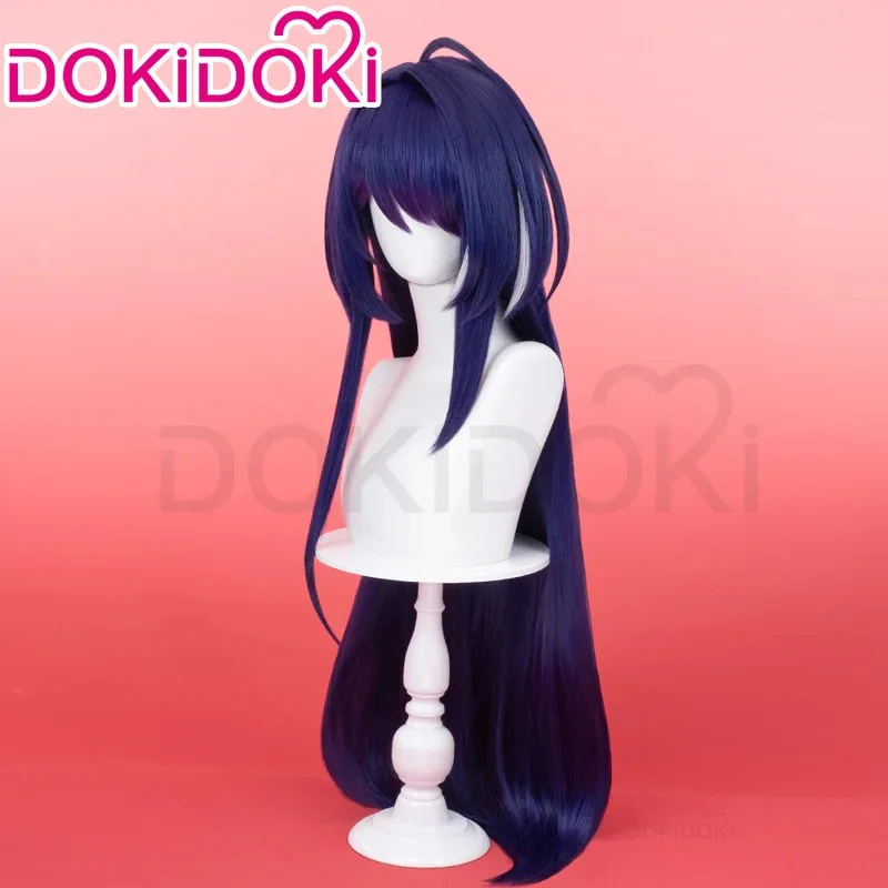 2025 ❤ New IN STOCK Game Honkai: Star Rail DokiDoki Women 80cm Long Straight Wig Acheron Cosplay Tattoo Scalp ★★