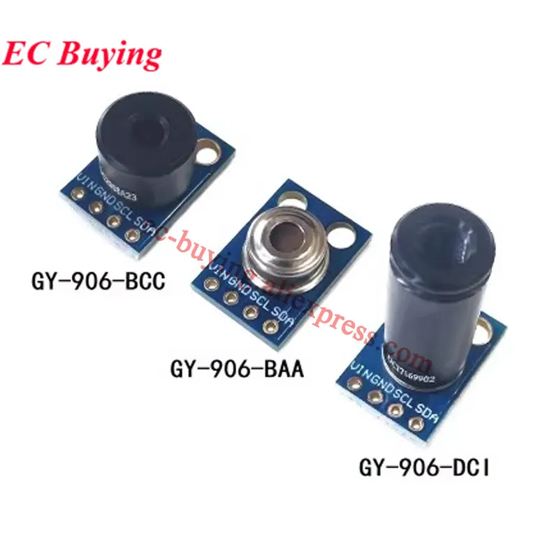 GY-906 MLX90614 MLX90614ESF DCI BAA BCC GY-906LLC-621BAB IR Infrared Non-contact Contactless Temperature Sensor Module Probe