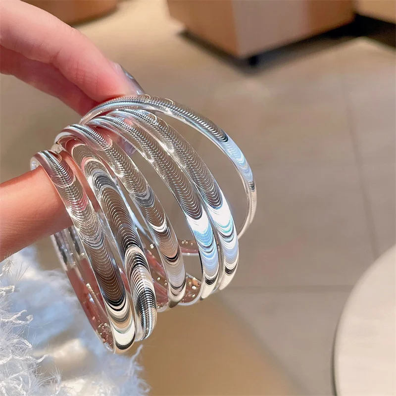 【P】Fashion Versatile Explosive Flash Cat Eye Bracelet For Woman Advanced Sense Adjustable Opening Bangle Party Jewelry Gifts