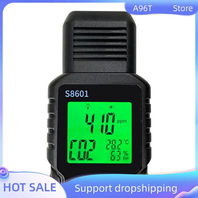 

A96T 2X 3 In 1 CO2 Meter Air Quality Monitor Handheld 5000Ppm CO2 Monitor Measurement Carbon Dioxide ℃/℉ Detector S8601