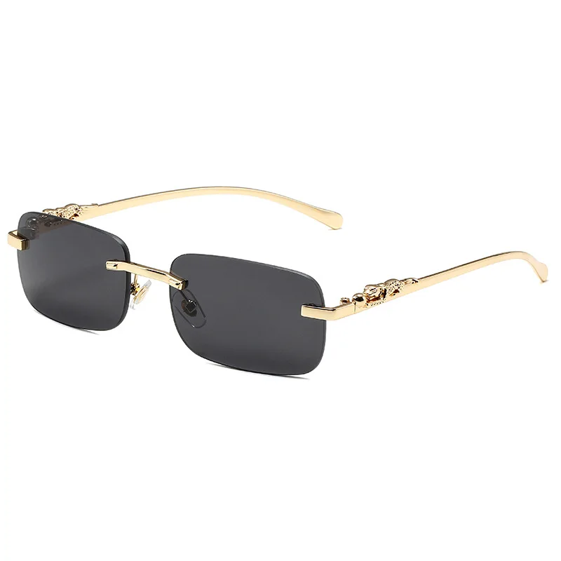 American Luxury Brand Women\'s Sunglasses Outdoor Leisure Beach Men\'s Sun Shades Leopard Head Ultra Light Frame Sun Glaases UV400
