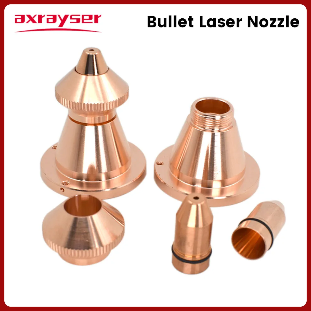

Axrayser Bullet Cutting Nozzle Single Double Layers Caliber 0.8-4.0mm for Lasermech Cutting Raytools BT210S laser Head