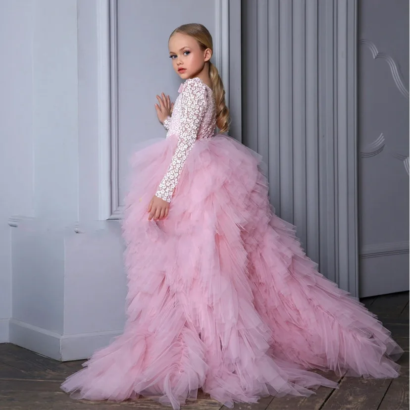 

Formal Occasions Wear Girl's Gown Flower Girl Pettiskirt Children Host Evening Dress Piano Performance Catwalk
