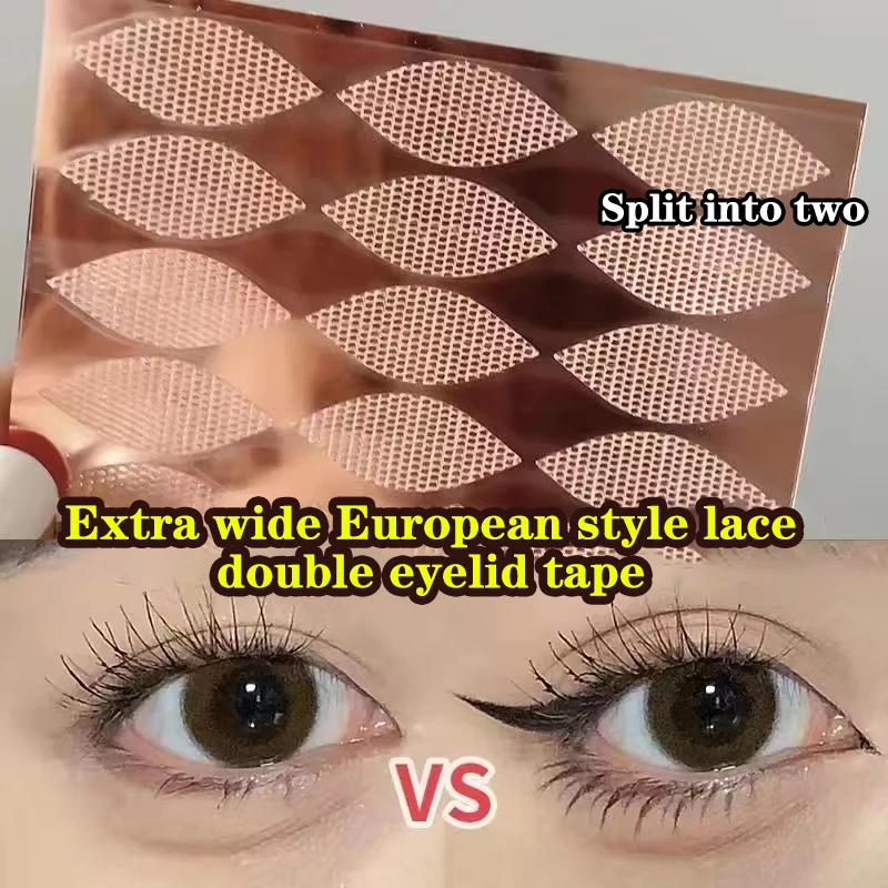 Invisible Eyelid Sticker Double Eyelid Stickers Transparent Self Adhesive Mesh-Lace Eye Tape Sticker Ladies Eye Makeup Tools