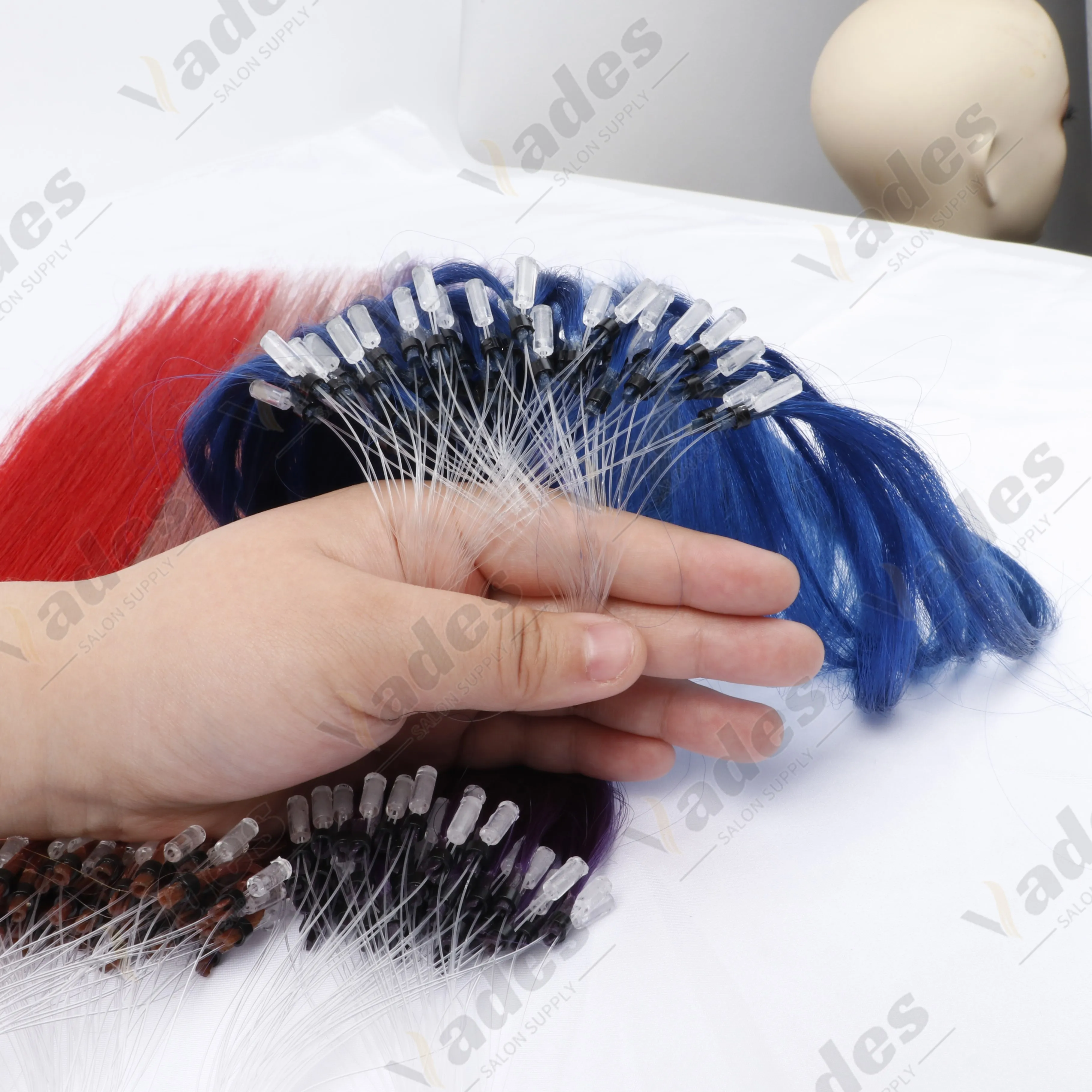 Extensões de Cabelo Humano Liso BOYMIA 12/16/20 Polegadas com Micro Loop, Apliques de Qualidade Profissional para Mulheres, Sem Danificar o Cabelo