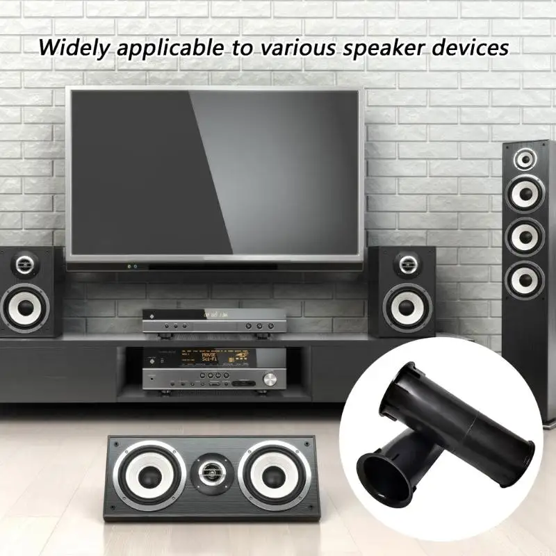 Portable Plastic Extended Bass Port Tube Subwoofer Sound Enhancement Durability 77JC