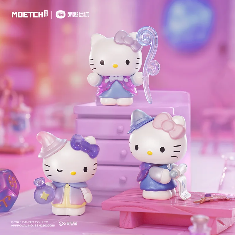 ハローキティ占星術研究かわいい豆猫置物ブラインドボックス装飾女の子ギフトアニメ派生グッズおもちゃ & ホビー