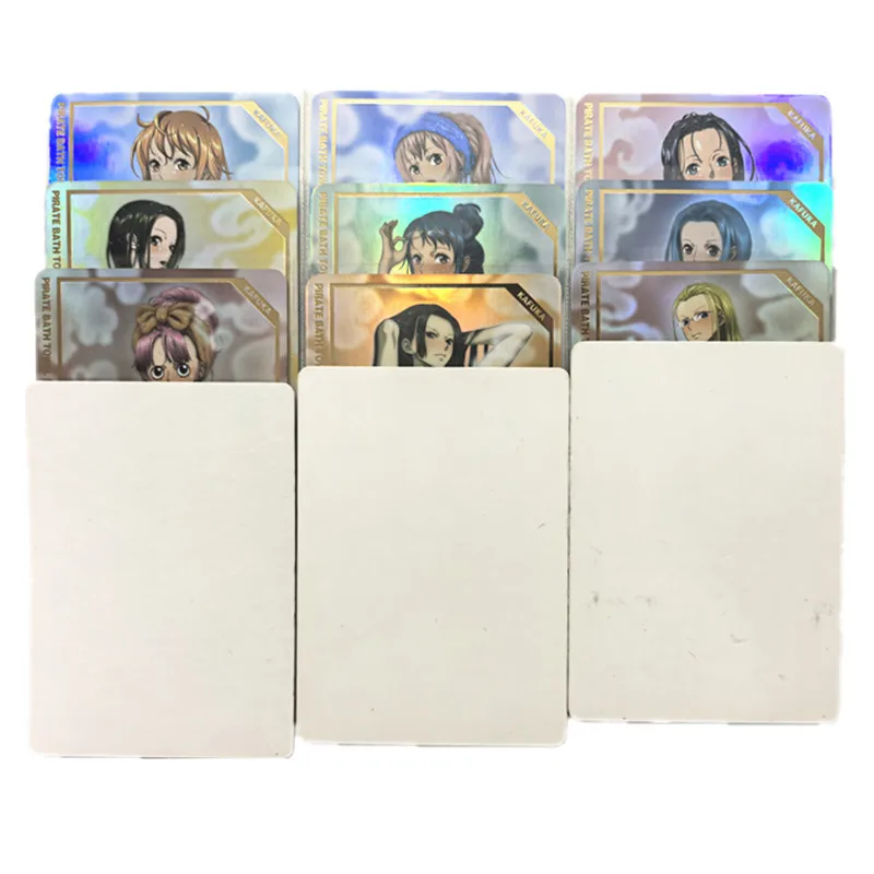 

9pcs/set Anime One Piece Sexy Card Nami Robin ACG Goddess Nude Card Adult Games Toys Gifts Homemade Comics Game Collection Cards