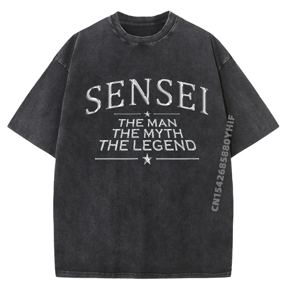 

Sensei Legend Best Sensei Camisas Basicas Hombre Рубашка с рисунком Homme Удобная стираная одежда Простой стиль