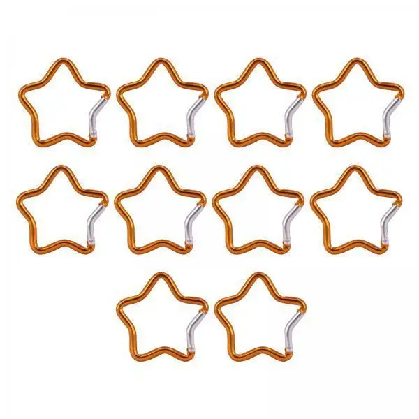 Aluminum Alloy Star Carabiner Key Chain Durable Small Clips Keyring Buckle for Traveling and Outdoor Sports