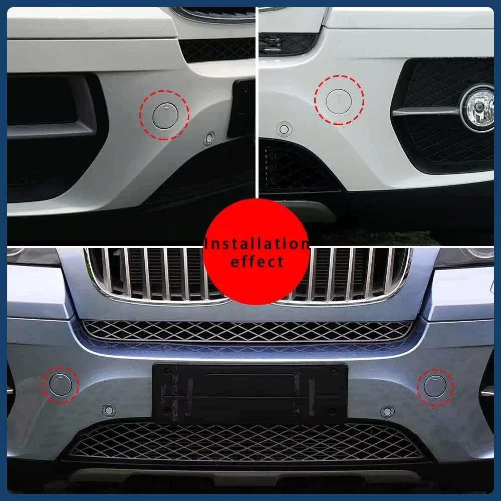 For BMW X6 E71 2008 -2014 Left Right Front Bumper Tow Hook Cover Cap 51117074459 51117074460 OEM Replacement Auto Parts