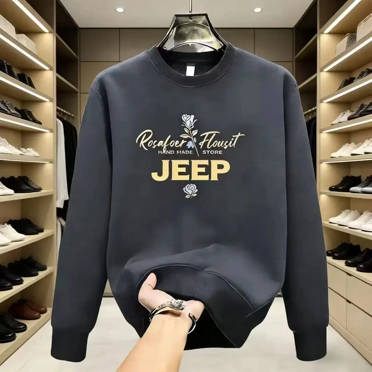 Thumbnail 4 - #41 Latest Mens Round Neck Hoodies Offers