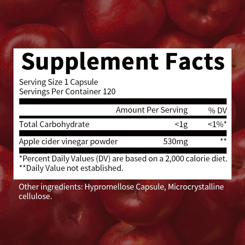 Beworths Appelazijn Capsules Gezond Gewicht Spijsvertering En Immuungezondheid Ondersteunen Veganistisch Gewichtsbeheersing Die Vet Verbranden ﻿