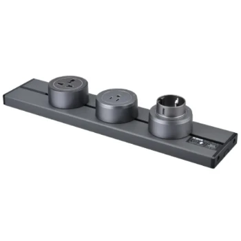 Enchufe de pared inteligente universal para riel montado en la oficina con enchufes y interruptores inteligentes tipo C extraíbles para Reino Unido/EE. UU.