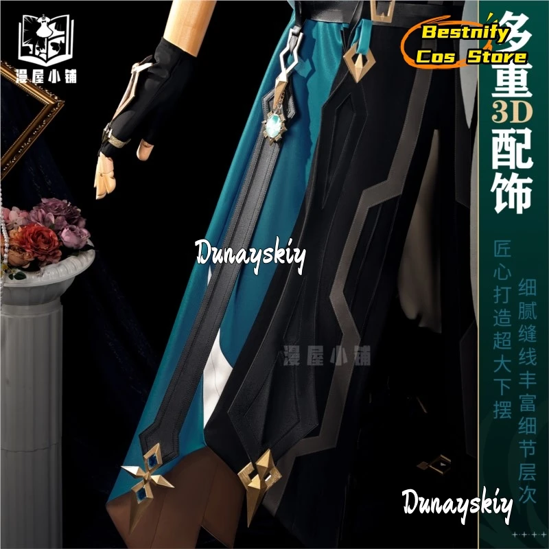 أزياء Be C@Genshin Impact Varka التأثيرية لعبة l أزياء Anaxagoras للرجال أزياء Amphoreus التأثيرية مقاس كبير أحذية موحدة للحفلات #3