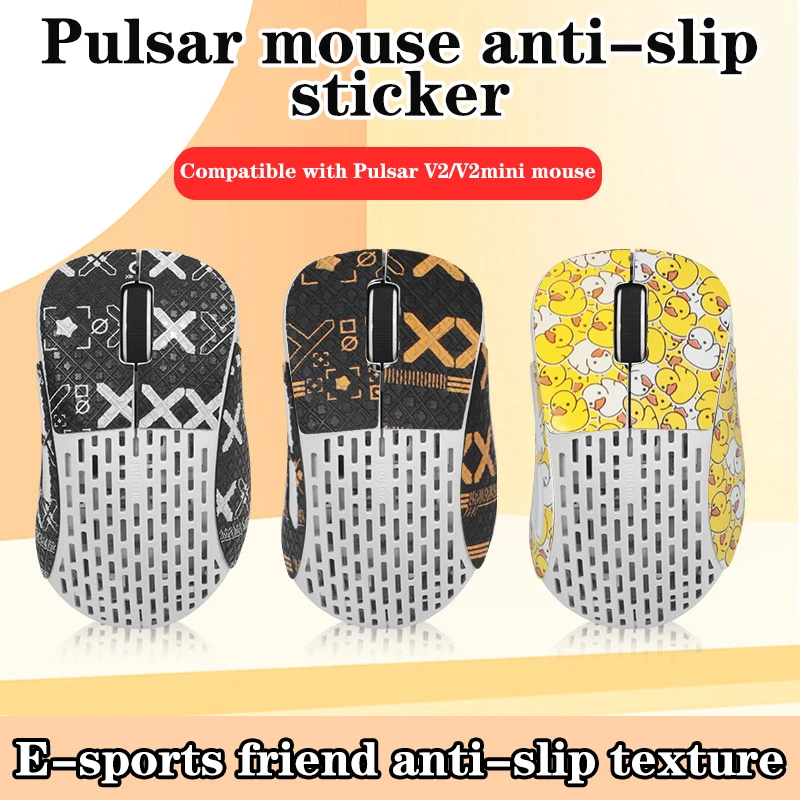 Anti-Slip Mouse Grip Tape Skate Handmade Sticker Non Slip Lizard Skin Suck Sweat For Pulsar Xlite V2 V2 MINI No Mouse