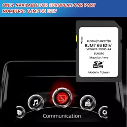 2023 Applicable Cars Mazda Navigation SD Card EZ1V/2 /3/ 6 /CX3 /CX5 /MX5/CX9 GPS SD Card Map Satellite Nav Map SD
