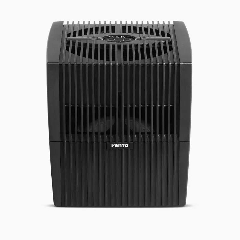 Humidificador Venta LW25 Comfort Plus en negro - Humidificador evaporativo sin filtro para espacios de hasta 485 pies2