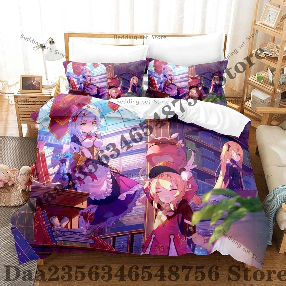 Personality Anime Fischl New Bedding Set 3D Print Duvet Cover Pillowcase Soft Bed Linen Single Twin Queen King Size Home Textile