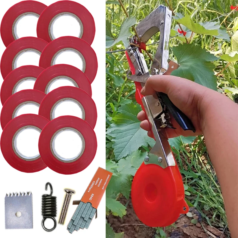 Garden Tools Garter Plants Plant Branch Hand Tying Binding Machine Minced Vegetable Tapetool Tapener Tapes Home Garden