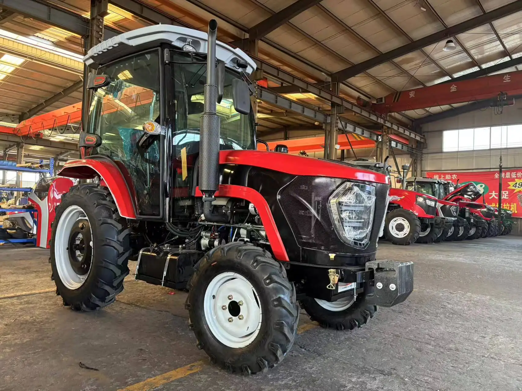 Cheap Mini 50HP 60HP 70HP Farm Tractors Wholesale Agriculture 4 Stroke Small Walking Garden Tractor for Sale with Rotary Tiller