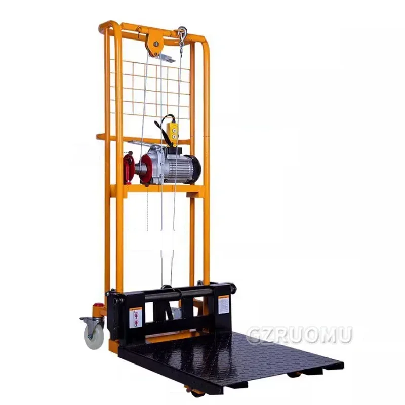 Electric Portable Truck Forklift 400KG Capacity 1.6M Lifting Stacker, Automatic Loading & Unloading For Cargo Handling