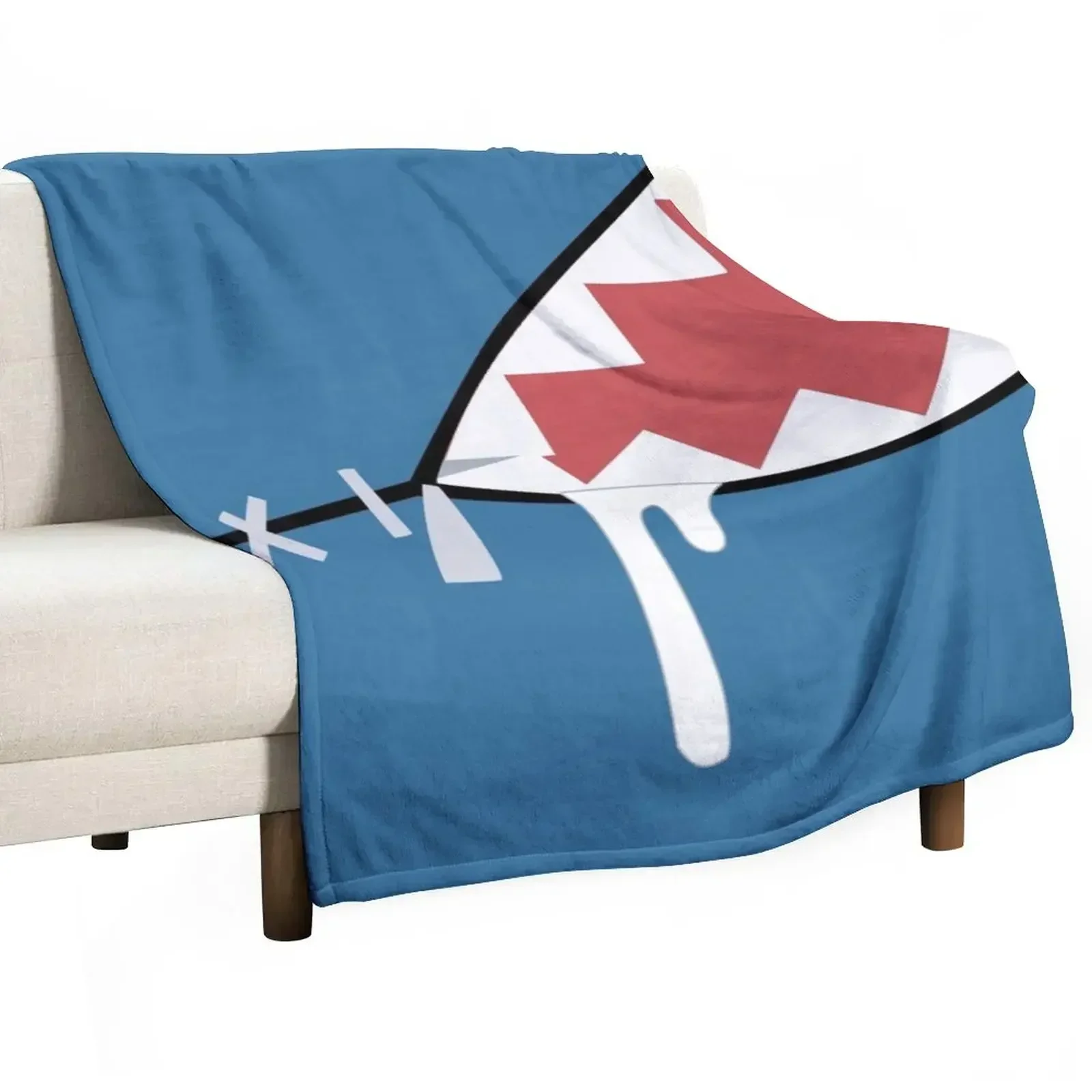 

Gawr Gura Shark Mouth Throw Blanket Decorative Sofas Sofa Throw Single Multi-Purpose Blankets