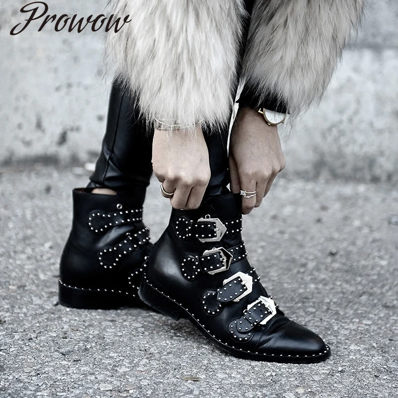 

Новые толстые модные повседневные ботильоны с кожаными заклепками, женская обувь Zapatos Mujer