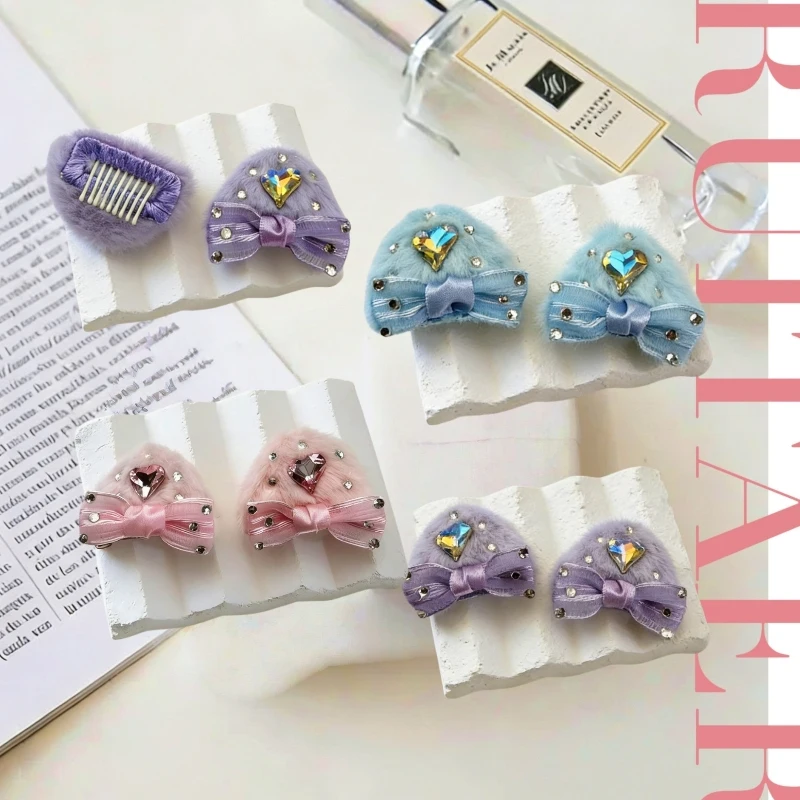 

Cute Bowknot Small Dog BB Hair Clips Yorkshire Hairpin Fashion Cute Pet Headdres Pet Comb Clip Dog Pet Grooming Accessories