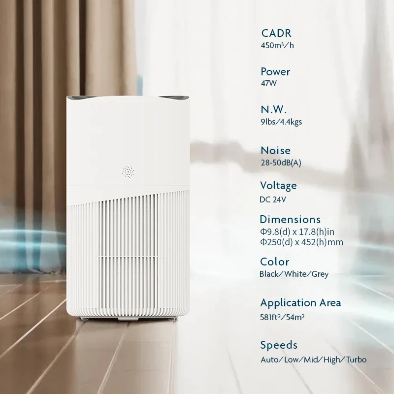 Household Small Air Cleaner Hepa Filter Portable Purifying Air Purifier For Home