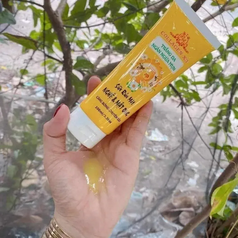 

Sữa rửa mặt Collagen X3 nghệ mật ong mỹ phẩm Đông Anh chính hãng trắng da ngăn ngừa mụn 100ml bottle remove acne white skin