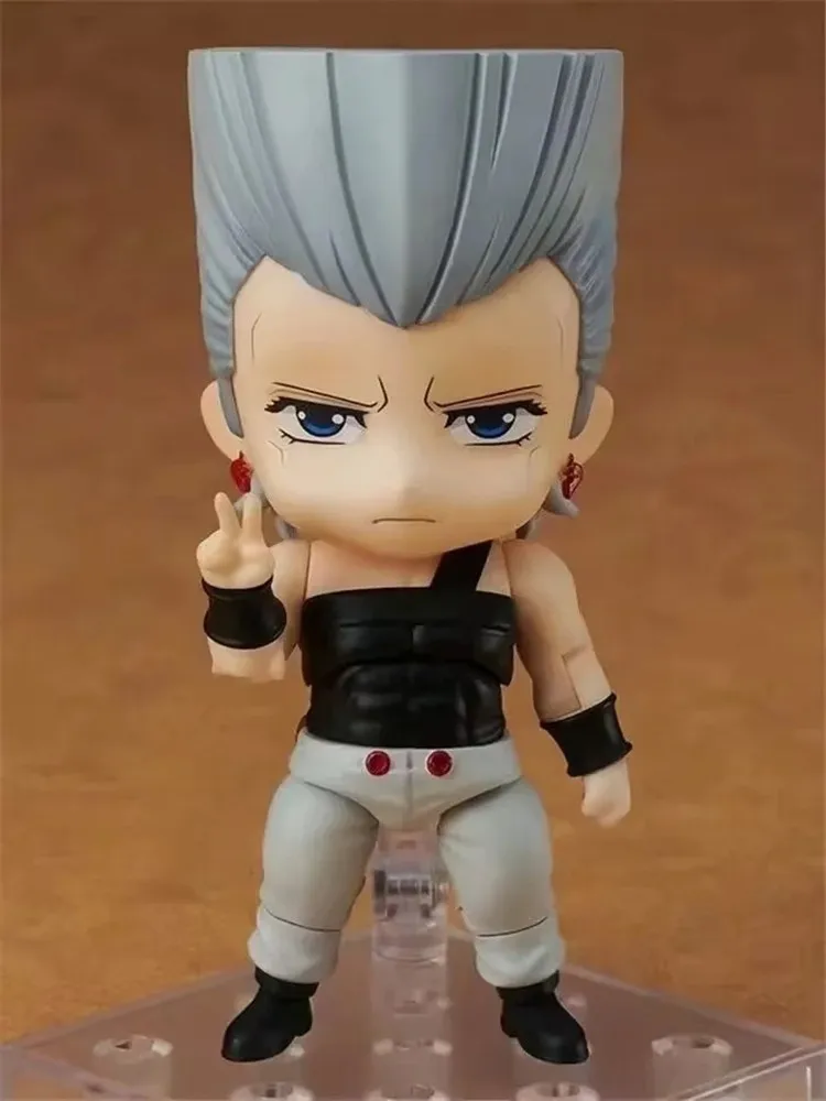 10cm #1561 Q Version Anime JoJo's Bizarre Adventure Figure Jan Pierre Polnareff PVC Action Figure Collectible Model Toy Kid Gift