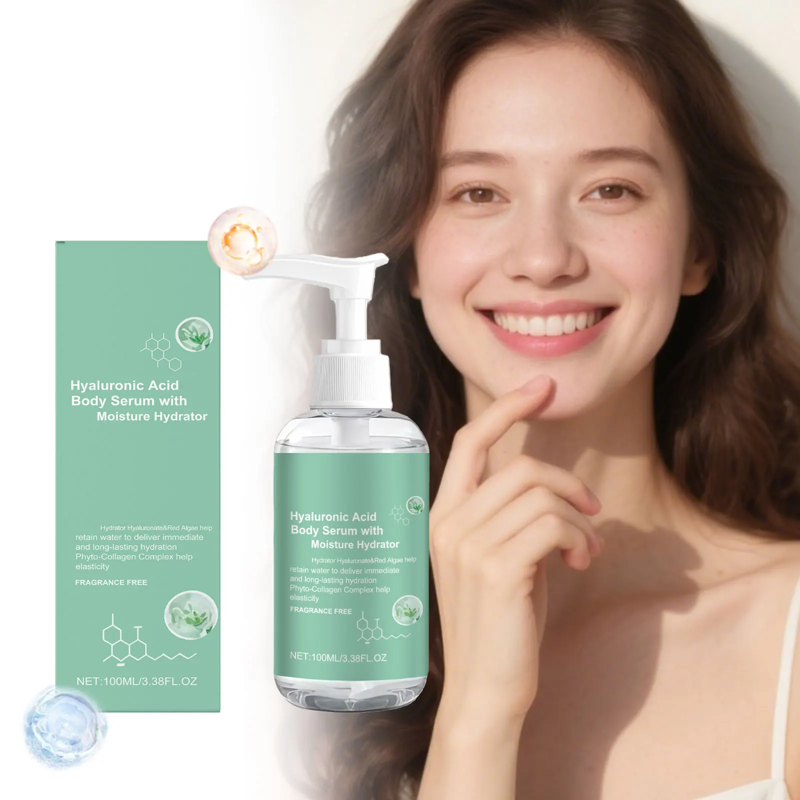 Hyaluronic Acid Body Essence Deep Hydration Improve Roughness Increase Skin Elasticity Soften Keratin Moisturizing Body Lotion