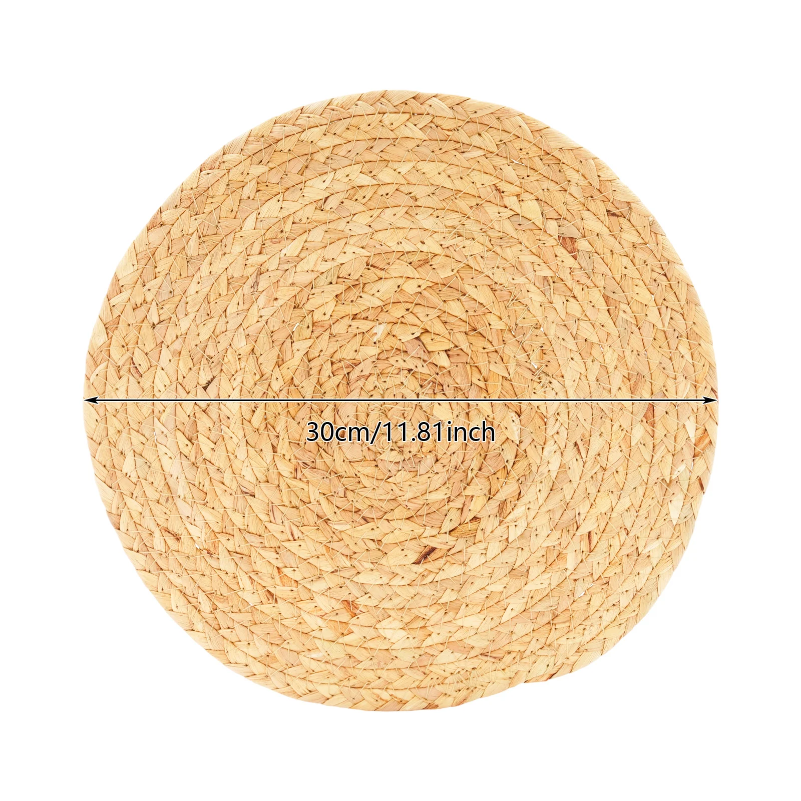 

60 шт. салфетки, круглые салфетки, тканый коврик для столовых приборов из натурального гиацинта в деревенском стиле