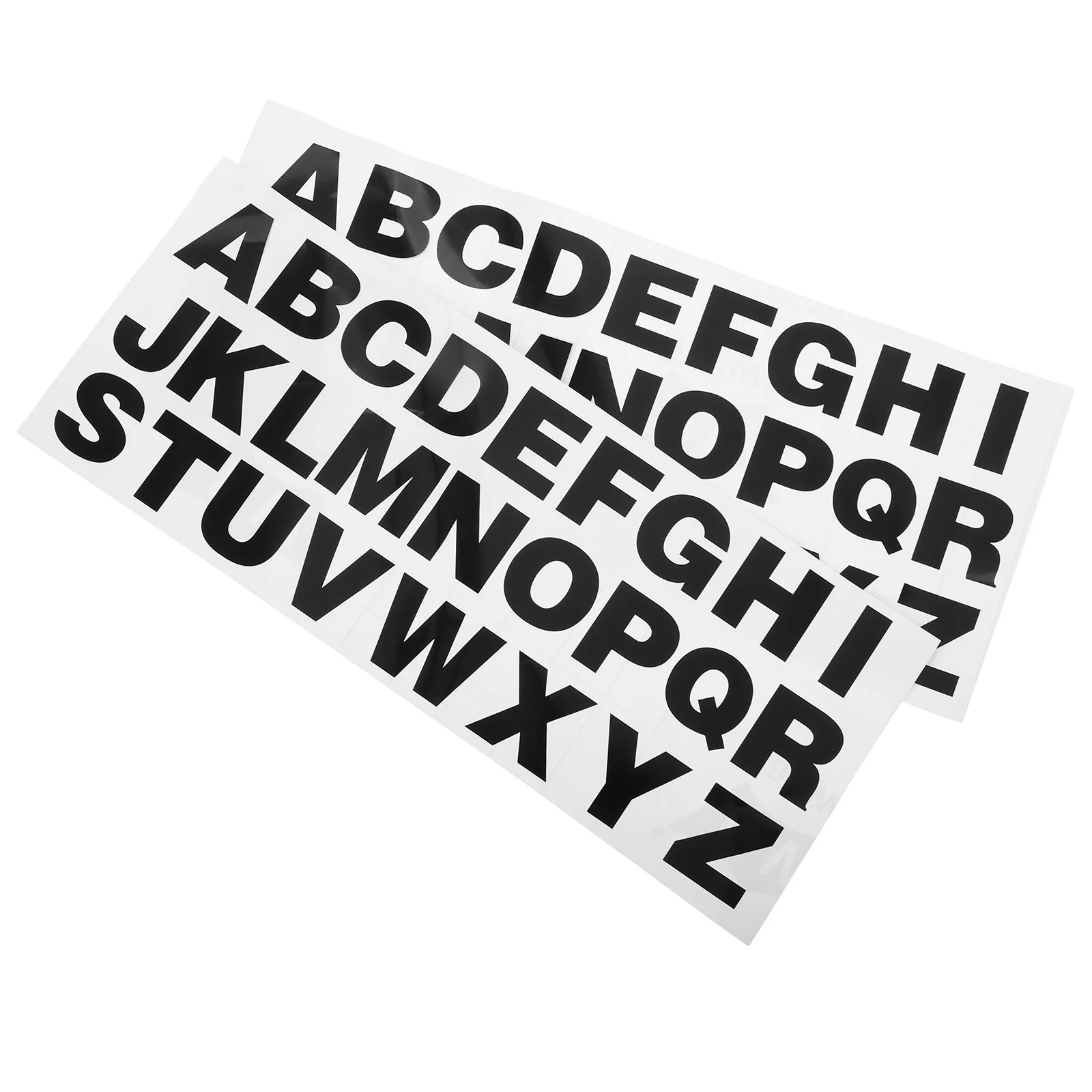 

2Pcs Car Decorative Reflective Alphabet Stickers Black Iron on Letters DIY Custom Vehicle Decals Peel Stick Vinyl Letters